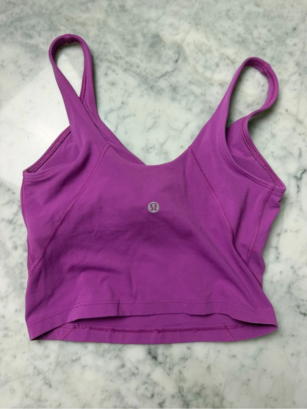 lululemon athletica Purple V-Neck Cropped Sports Bra Tank